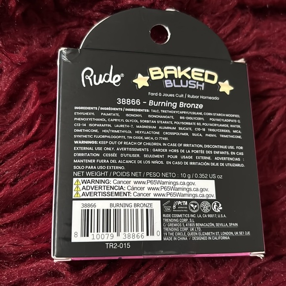 RUDE Pink Radiant Baked Blush Bath & Body - Picture 4 of 7